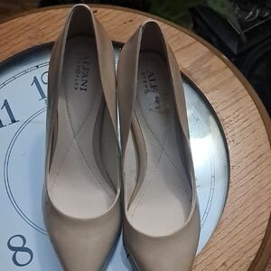Alfani Beige Heels- Patent Leather